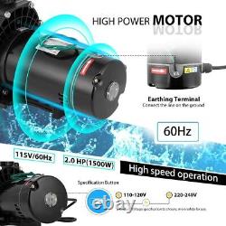 1500W 2.0HP Generic In/Above Ground Swimming Pool Filter Pump Motor with Strainer