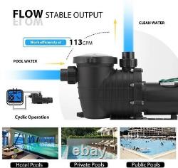 1500W 2.0HP Generic In/Above Ground Swimming Pool Filter Pump Motor with Strainer