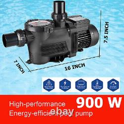 1.2HP 220v Inground Swimming Pool Pump Motor Strainer for Hayward Replacement