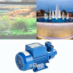 1/2HP Centrifugal Clear Water Pump Clean Pool Pond Farm 1'' Inlet&Outlet 2100L/H