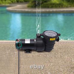 1.5HP 1100W Swimming Pool Pump In/Above Ground Fish Ponds with Strainer Basket