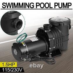 1.5HP 1Speed IN GROUND Swimming POOL PUMP MOTOR Strainer Above Inground 115/230V