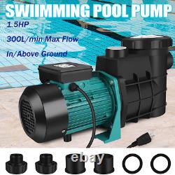 1.5HP Swimming Pool Pump Motor withStrainer Sand Filter Generic In/Above Ground