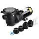 1.5hp Swimming Pool Water Pump Above Ground Motor Strainer Efficient