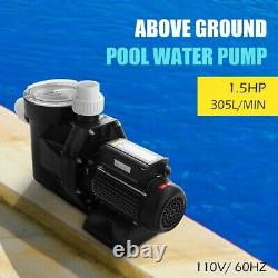 1.5Hp Swimming Pool Electric Pump Water Pump Home Garden 1-1/2 Npt Strong Motor