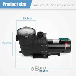 1.5 HP Swimming Pool Spa Water Pump 110 Volt Outdoor Above Ground Strainer Motor