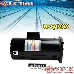 230V 2 HP Swimming Pool Pump Motor USQ1202 Square Flange New