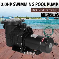 2HP Hayward Swimming Pool Pump In/Above Ground Motor with Strainer Filter Basket