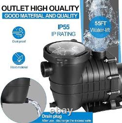 2HP Hayward Swimming Pool Pump In/Above Ground Motor with Strainer Filter Basket