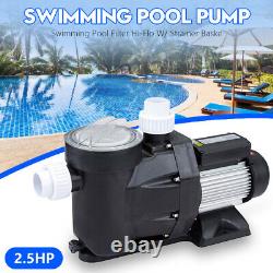 2.5HP Swimming Pool Pump Self-Priming IP55 Spa Above / In Ground 1850w Motor