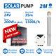 2 Dc Solar Bore Pump Submersible Well 24v 200w 35m Head Clean Water Off Grid