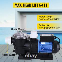 3HP Swimming Pool Pump In/Above Ground Motor For Hayward Strainer Basket 2200w