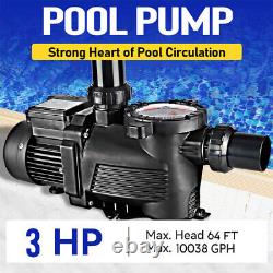 3.0HP Swimming Pool Pump Motor Replace for Hayward withStrainer Super Pump
