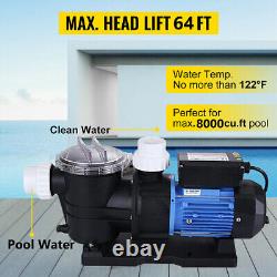 3.0HP Swimming Pool Water Pump In Ground Motor Strainer Efficient US STOCK