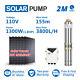 3 Deep Well Solar Bore Pump 110v Submersible Dc Mppt Controller For Irrigation