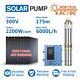 4 Ac/dc Solar Powered Bore Well Water Pump 3hp Submersible Hybrid 2200w 175m