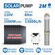 4 Dc Solar Bore Pump Submersible 2hp 110v 1500w Brushless Motor Dc Controller