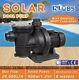 900w Solar Pool Pump Swimming Pool Brushless Dc Motor 20000l/h 19m + Controller