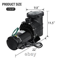 Above/Under Ground Swimming Pool Pump Motor Strainer 1.5HP