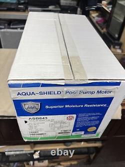Aqua Shield 2 HP Pool Pump Motor US Motors ASB843 208-230 V 3450 Rpm EB843