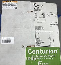 Century Motors UB126 B126 Induction Pool Pump Motor