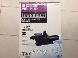 EVERBILT Above Ground Inground Pool Pump 1.5 HP Single Speed 115V 230V Strainer