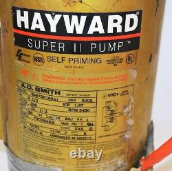 Hayward Super II Pump A. O. Smith Self Priming Pool Pump Motor 2.5 HP 230V 1.87KW