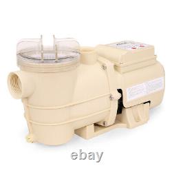 High-Flo 3240GPH Swimming Pool Pump for Above-Ground Pool 1/2HP Motor With Timer
