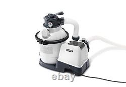 INTEX SX1500 Krystal Clear Sand Filter Pump for Above Ground 10in, Gray