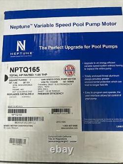 Intelliflo Sta-Rite Whisper Variable Speed Pool Pump Motor 48y Frame NPTQ165