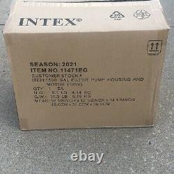 Intex 1500 GPH Filter Pump Housing & Motor ONLY 11471EG New Swimming Pool Pump