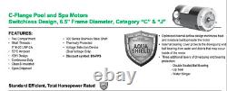 NEW! US Motors EB229 56 C Flange 6.5 Dia. Pool, 1.5 HP 1-Phase 3450 RPM Motor
