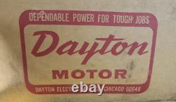 New Dayton 1-1/2 HP 2-speed Pool Motor 230 Vac 1ø 3450 RPM 56c Frame 3k430