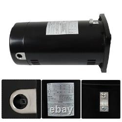 New Swimming Pool Motor USQ1102 Square Flange 1HP Up-Rated 48Y Capacitor Start