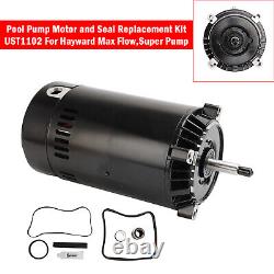 Pool Pump Motor & Seal Replacement Kit UST1102 For Hayward Max Flow Super Pump
