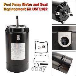 Pool Pump Motor and Seal Replacement UST1102 for Hayward Max Flow Super Pump