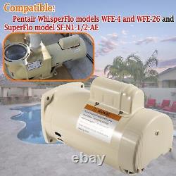 Replacement Motor 355010S For Pentair WhisperFlo WFE-4/26 SuperFlo SF-N1-1/2-AE