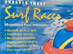 Sharper Image Motorized Pool Inflatable Surf Racer with Pump Kids 5+ 150 Lbs DK020