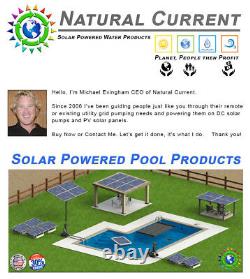 SunRay Solar Inground 120v Pond 1.5HP Swimming Pool Pump DC Brushless Motor