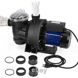 Swimming Pool Pump 1.6HP 6075GPH with Filter Basket for In/Above Ground 1200With115V