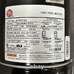 US Motors EUST1152 Pool Pump Motor, 230/115V, 1.5 HP, 3450 RPM, 60HZ