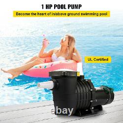 VEVOR 1HP Swimming Pool Pump Motor Hayward 110V 5555GPH In/Above Ground Strainer