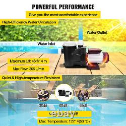 VEVOR 2.5HP 110V Swimming Pool Pump Motor Hi-Flo Filter Strainer In/Above Ground