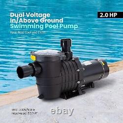 VIVOHOME CEC Certificated 2.0 HP 6800 GPH Powerful Self-Priming Pool Pump