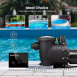 VIVOHOME Upgraded 2.0 HP 6800 GPH Powerful Self-Priming Pool Pump with Strainer