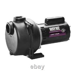 Wayne Lawn-Sprinkler Pump 1-1/2 HP Cast Iron Thermoplastic Infuser Impeller