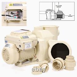 XtremepowerUS 3HP Variable Speed Swimming Pool Pump InGround Pool Motor 1.5/2