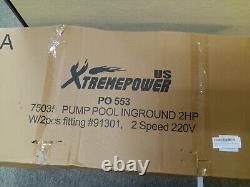XtremepowerUS 75035 Self Priming 2 Speed Pool Pump 2 NPT Less Motor